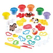 Play Farm and Animals Clay Set, 6 Clay Pots