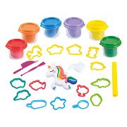 Play Unicorn Clay Set, 6 Clay Pots