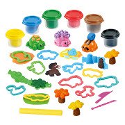 Play Animal Island Clay Set. 6 Clay Pots