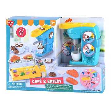 Playgo Cafe and Lunchroom Clay Set - 4 Clay Pots - 22pcs.