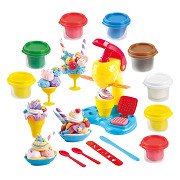 Play Ice Cream Making Clay Set, 4 Clay Pots