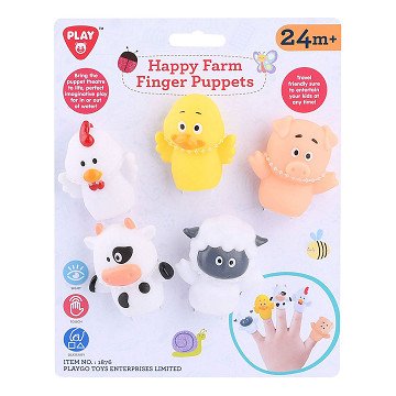 Playgo Farm Animal Finger Puppets - 5 pcs.