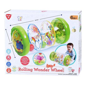 Playgo Rollend Wonderwiel met Ballen Opblaasbaar - 43cm