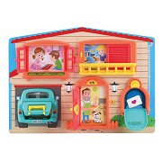 Playgo Unlock and Discover Wooden House Game Board