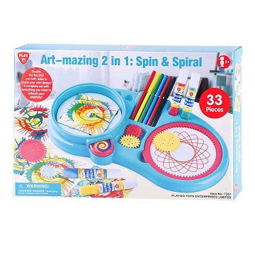 Playgo 2-in-1 Spiraal Tekenset - 33dlg.