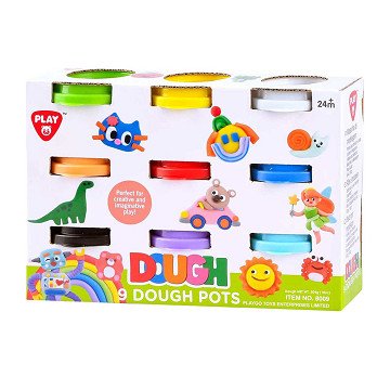 Playgo Clay Set 9 Colors - 9x56gram