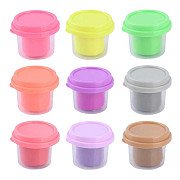 Playgo Knete-Set, 9 Neonfarben – 9 x 56 g