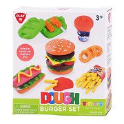 Playgo Hamburger Kleiset - 4 Kleipotjes