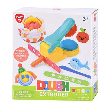 Playgo Clay Press Machine Set - 4 Clay Pots