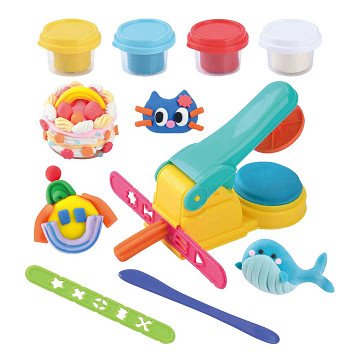 Playgo Clay Press Machine Set - 4 Clay Pots