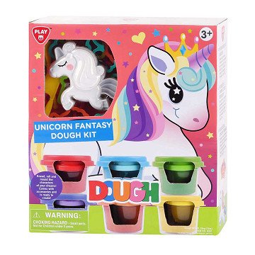 Playgo Fantasy Unicorn Clay Set - 6 Clay Pots
