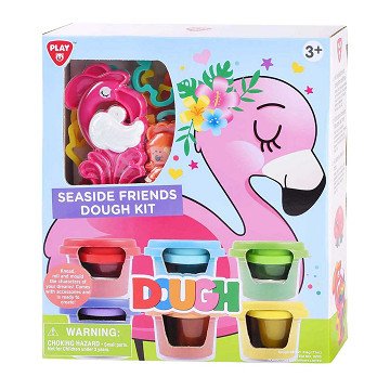 Playgo Coastal Animals Clay Set - 6 Clay Pots