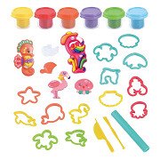 Playgo Coastal Animals Clay Set - 6 Clay Pots