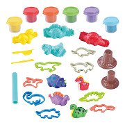 Playgo Dino Party Clay Set - 6 Clay Pots