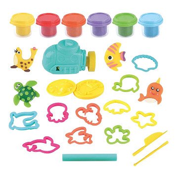 Playgo Tiefsee-Ton-Set – 6 Tontöpfe