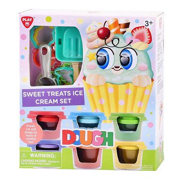 Playgo Sweets Ice Cream Clay Set - 6 Clay Pots
