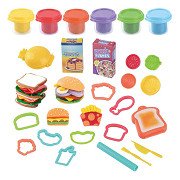 Playgo Lunch and Candy Clay Set - 6 Clay Pots