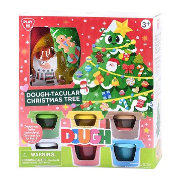 Playgo Christmas Tree Clay Set - 6 Clay Pots