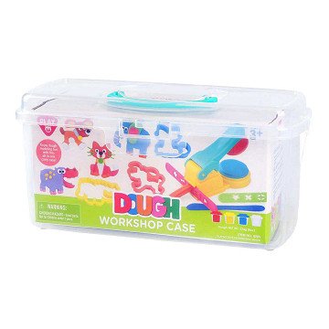 Playgo Workshop Suitcase Clay Set - 4 Clay Pots