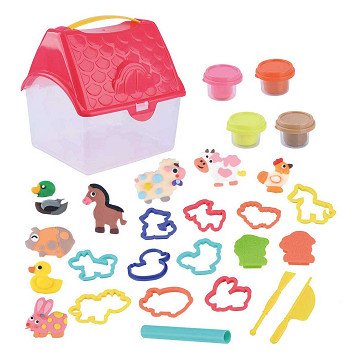 Playgo Small Farm Clay Set - 4 Clay Pots