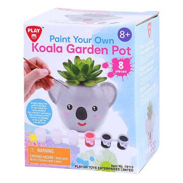 Playgo Paint Your Own Koala Flower Pot - 8pcs.