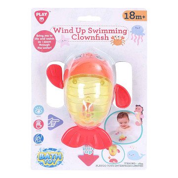 Playgo Bath Toys Wind-Up Swimming Clownfish