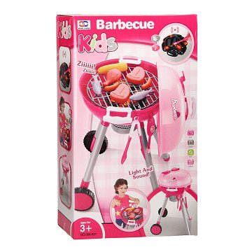 Kinder Barbecue en Accessoires met Licht en Geluid - Roze