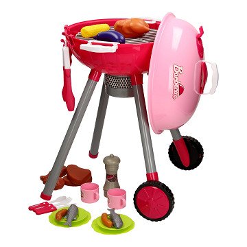 Kinder Barbecue en Accessoires met Licht en Geluid - Roze