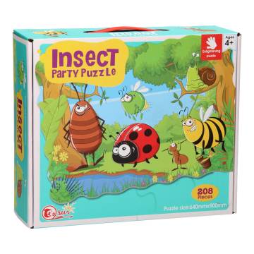Insect Party Mega Puzzle, 208pcs. (90x64cm)