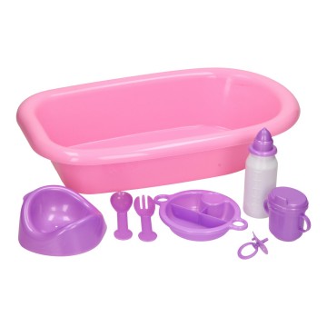 Baby Bath Purple with Accessories, 8pcs.