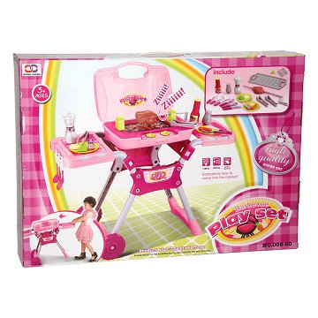 Kinder-BBQ-Grill mit Licht & Sound - Rosa