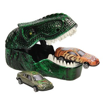 Starten Sie das Spiel Dino mit Autos