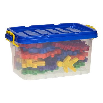 Bouwvormen Peperkoekmannetjes in Opbergbox, 60dlg.