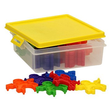Building Shapes Figures in Storage Box, 30pcs.