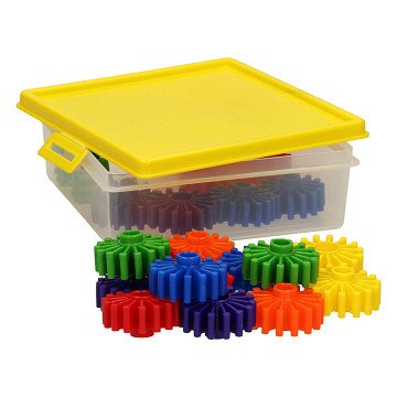 Building Shapes Gears in Storage Box, 24pcs.