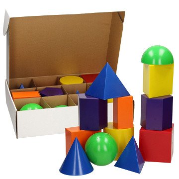Educational Geometric Shapes XL, 12pcs.