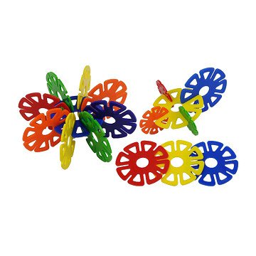 Kleurrijke Jumbo Bouwschijfjes - 360dlg