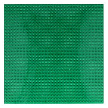 Bauplatte für Mini-Bausteine ​​Grün - 25x25cm