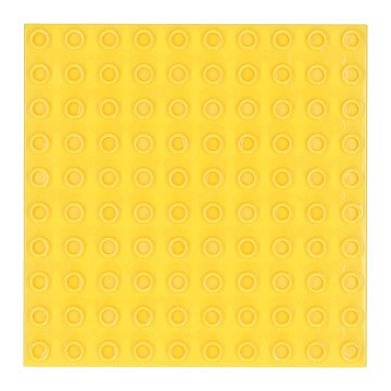 Bouwplaat Geel - 16x16cm