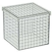 Transparent 3D Grid Cube - 10x10x10 cm