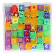 Transparent Colored Counting Blocks - 90 pcs.