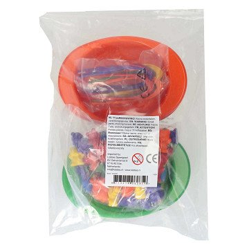 Sorting set with 6 colored bowls