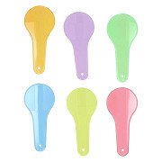 Transparent Color Paddles - 6 pcs.