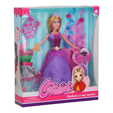Calleigh - Puppe mit Kleiderschrank Lila