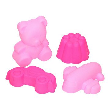 Sand mold set Pink, 4 pcs.