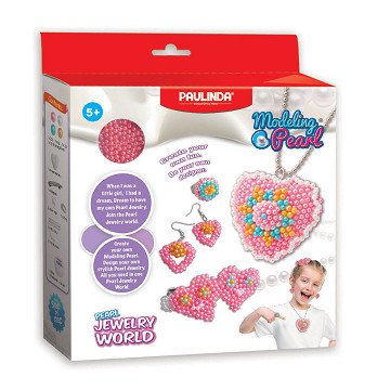 Modeling Pearl Clay Make your own Necklace - Heart