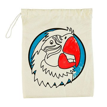 Color your own Marble Bag Parrot