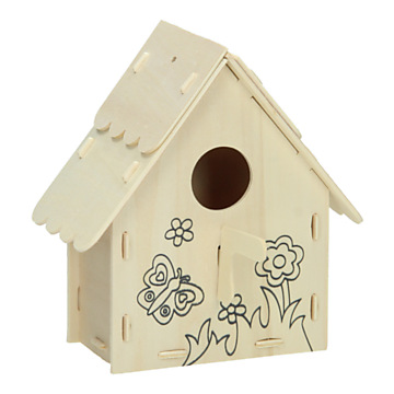 Bauen Sie Ihr eigenes Vogelhaus aus Holz, Variante B