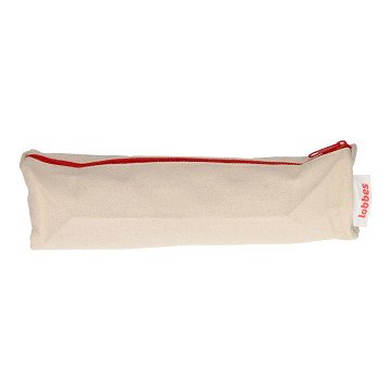 Cotton Pencil Case - Red