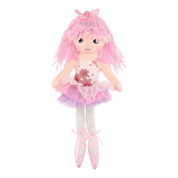 Rag doll Ballerina, 40cm - Light pink